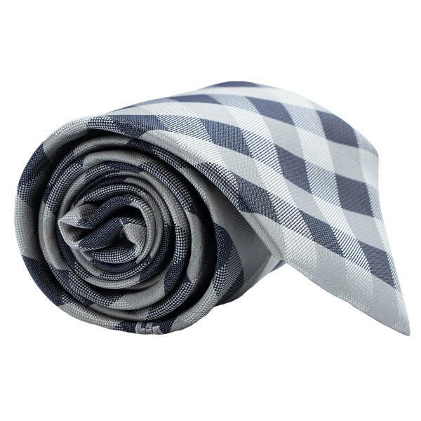 utah state check pattern tie